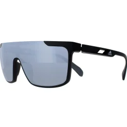 Adidas Shield^Sunglasses SP0020 02C Matte Black Contrast Mirror Silver