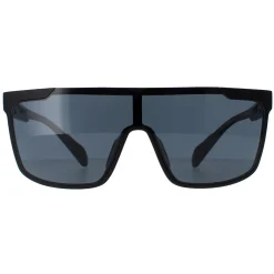Adidas Shield^Sunglasses SP0020 02D Matte Black Smoke Polarized