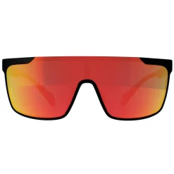 Adidas Shield^Sunglasses SP0020 02G Matte Black Orange Camo Contrast Mirror R