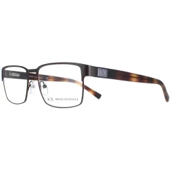 Armani Exchange Rectangle^Glasses Frames AX1019 6001 Matte Brown Men