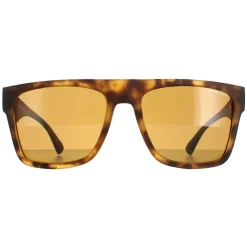 Armani Exchange Polarised|Square^Sunglasses AX4113S 802983 Matte Havana Bronze Polarize
