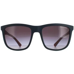 Armani Exchange Rectangle^Sunglasses AX4093S 82958G Matte Blue Grey Gradient