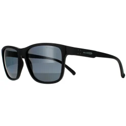 Arnette Polarised|Rectangle^Sunglasses Shoreditch AN4255 01/81 Matte Black Dark Grey Polar