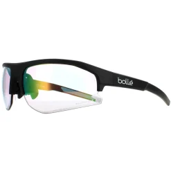Bolle Semi Rimless^Sunglasses Bolt 2.0 BS003006 Matte Black Phantom Clear Green