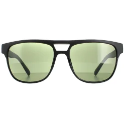 Calvin Klein Round^Sunglasses CK20523S 001 Matte Black Solid Green G15