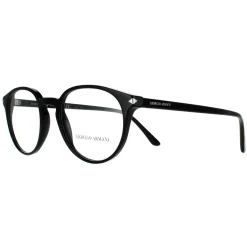 Giorgio Armani Round^Glasses Frames AR7176 5001 Black Men