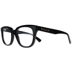 Gucci Square|Gucci^Glasses Frames GG1173O 001 Shiny Solid Black Women
