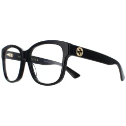 Gucci Square|Gucci^Glasses Frames GG0038ON 001 Black Women