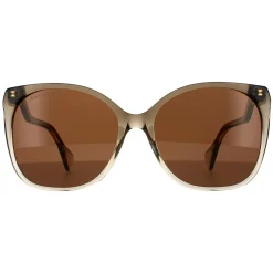 Gucci Rectangle^Sunglasses GG1010S 002 Brown Brown