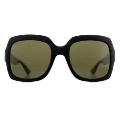Gucci Gucci|Square^Sunglasses GG0036SN Black Green Glitter and Red Green