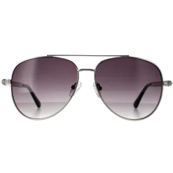 Guess Guess|Aviator^Sunglasses GF0356 10B Shiny Light Nickeltin Smoke Gradient