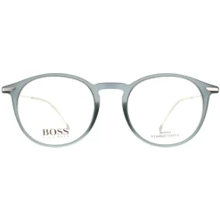 Hugo Boss Round|Hugo Boss^Glasses Frames BOSS 1190/IT PJP Transparent Grey Men
