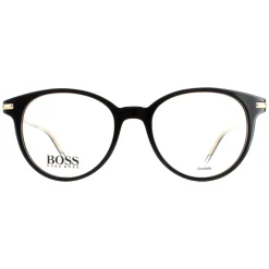 Hugo Boss Round|Round^Glasses Frames BOSS 1270 2M2 Black Gold Men Women