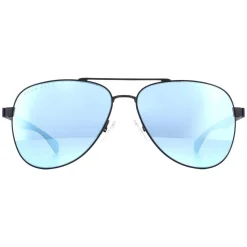 Hugo Boss Aviator|Hugo Boss^Sunglasses BOSS 1077/S FLL 3J Matte Blue Blue Mirror