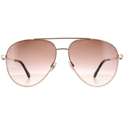 Jimmy Choo Aviator|Jimmy Choo^Sunglasses OLLY/S DDB HA Gold Copper Brown Gradient
