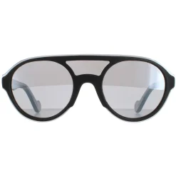 Moncler Moncler^Sunglasses ML0052 01C Shiny Black Smoke Mirror