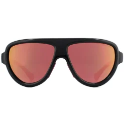 Moncler Aviator|Aviator^Sunglasses ML0089 01Z Shiny Black with Pink Leather Blue with