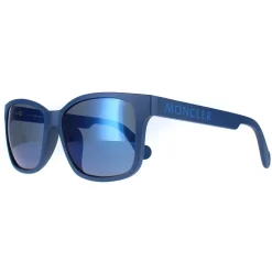 Moncler Moncler^Sunglasses ML0164-K 91C Matte Blue Blue Mirror