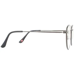 Montana Round|Round^Reading Glasses HBLF54 Gunmetal Grey Blue Light Block +3.00