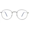 Montana Round|Round^Reading Glasses HBLF54 Gunmetal Grey Blue Light Block +2.50
