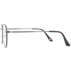 Montana Round|Round^Reading Glasses HBLF54 Gunmetal Grey Blue Light Block +2.50