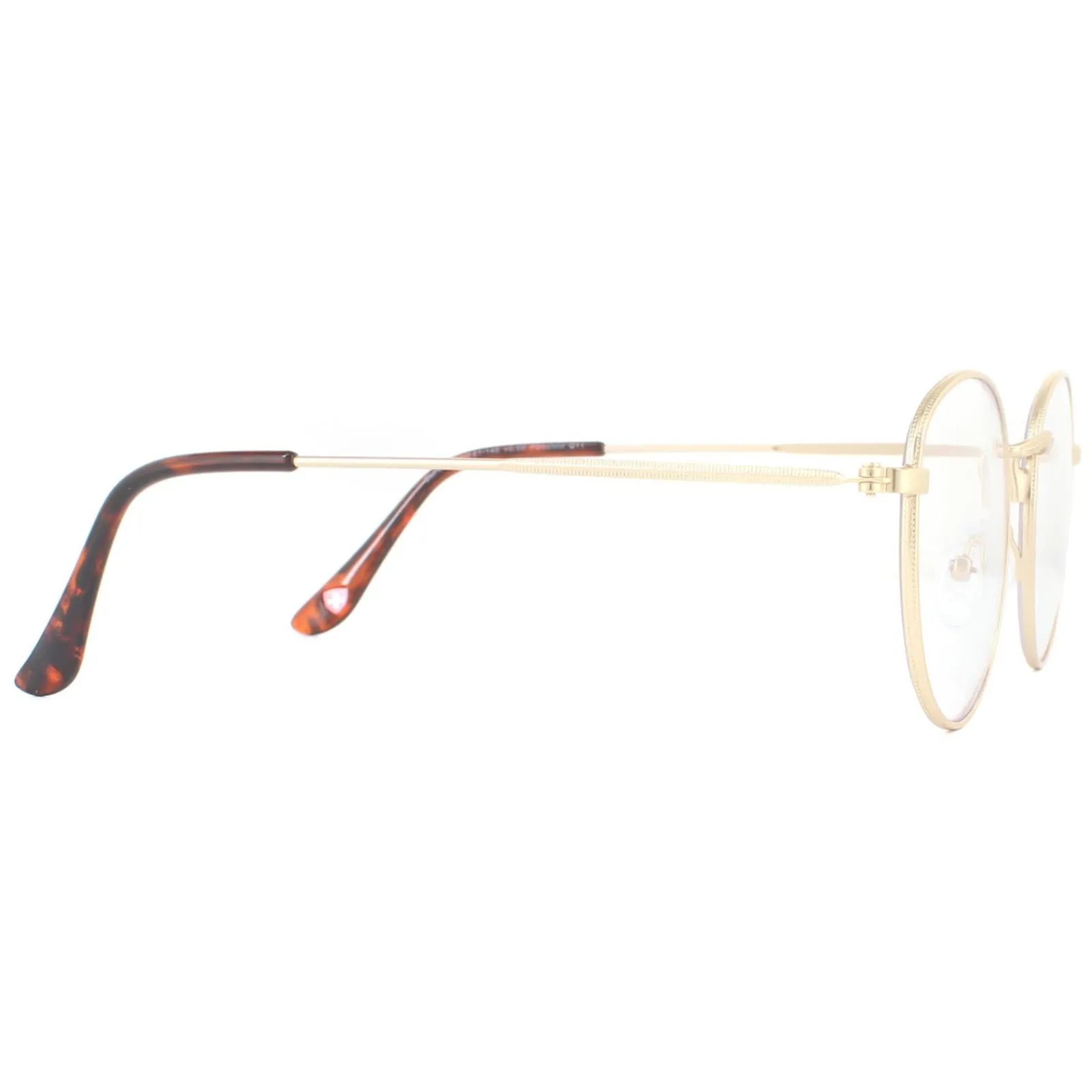 Montana Round|Round^Reading Glasses HBLF54-A Gold Blue Light Block +3.00