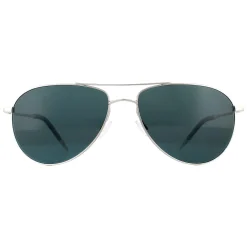 Oliver Peoples Polarised|Aviator^Sunglasses Benedict 1002 50363R Silver Blue Polarized