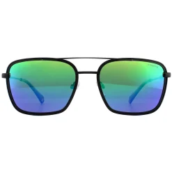 Polaroid Polarised|Aviator^Sunglasses 6115/S RNB FG Black Blue and Green Polarized