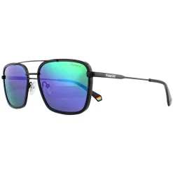 Polaroid Polarised|Aviator^Sunglasses 6115/S RNB FG Black Blue and Green Polarized