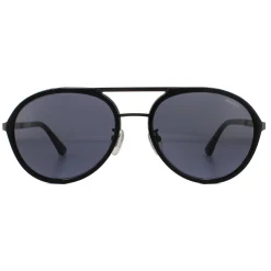 Police Aviator|Police^Sunglasses SPLA57 Record 2 0627 Matte Gunmetal Grey