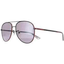 Police Aviator|Police^Sunglasses SPL777C Chief 1 8U6X Matte Black Smoke Mirror Silver