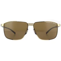 Porsche Design Rimless^Sunglasses P8680 B Gold Brown
