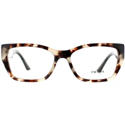 Prada Rectangle|Prada^Glasses Frames PR11YV UAO1O1 Talc Toroise Women