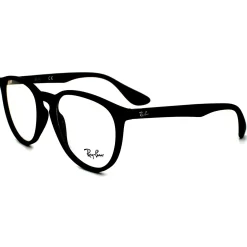 Ray-Ban Round|Round^Glasses Frames 7046 5364 Rubberised Black Clear