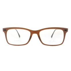 Ray-Ban Ray-Ban|Ray-Ban^Glasses Frames RX 7039 5450 Dark Matt Brown Mens Womens 53mm
