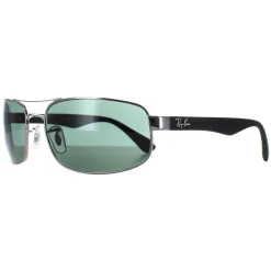 Ray-Ban Rectangle^Rayban Sunglasses 3445 004 Gunmetal Green