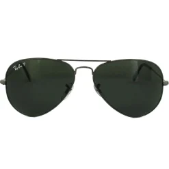 Ray-Ban Polarised|Ray-Ban^Sunglasses Aviator 3025 Gunmetal Green Polarized 004/58