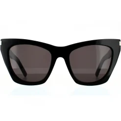 Saint Laurent Saint Laurent|Cat-Eye^Sunglasses SL 214 KATE 001 Black Grey