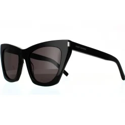 Saint Laurent Saint Laurent|Cat-Eye^Sunglasses SL 214 KATE 001 Black Grey