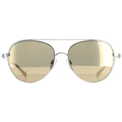 Ted Baker Aviator|Ted Baker^Sunglasses TB1575 Runa 800 Silver Gold Brown
