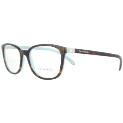 Tiffany Square|Tiffany^Glasses Frames TF2109HB 8134 Havana on Blue Women