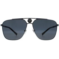 Versace Versace|Rectangle^Sunglasses VE2238 100181 Gunmetal Dark Grey Polarized