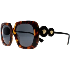 Versace Square|Versace^Sunglasses VE4434 511987 Light Havana Dark Grey