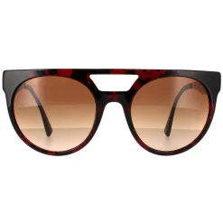 Versace Versace|Round^Sunglasses VE4339 525013 Red Havana Blue Brown Gradient